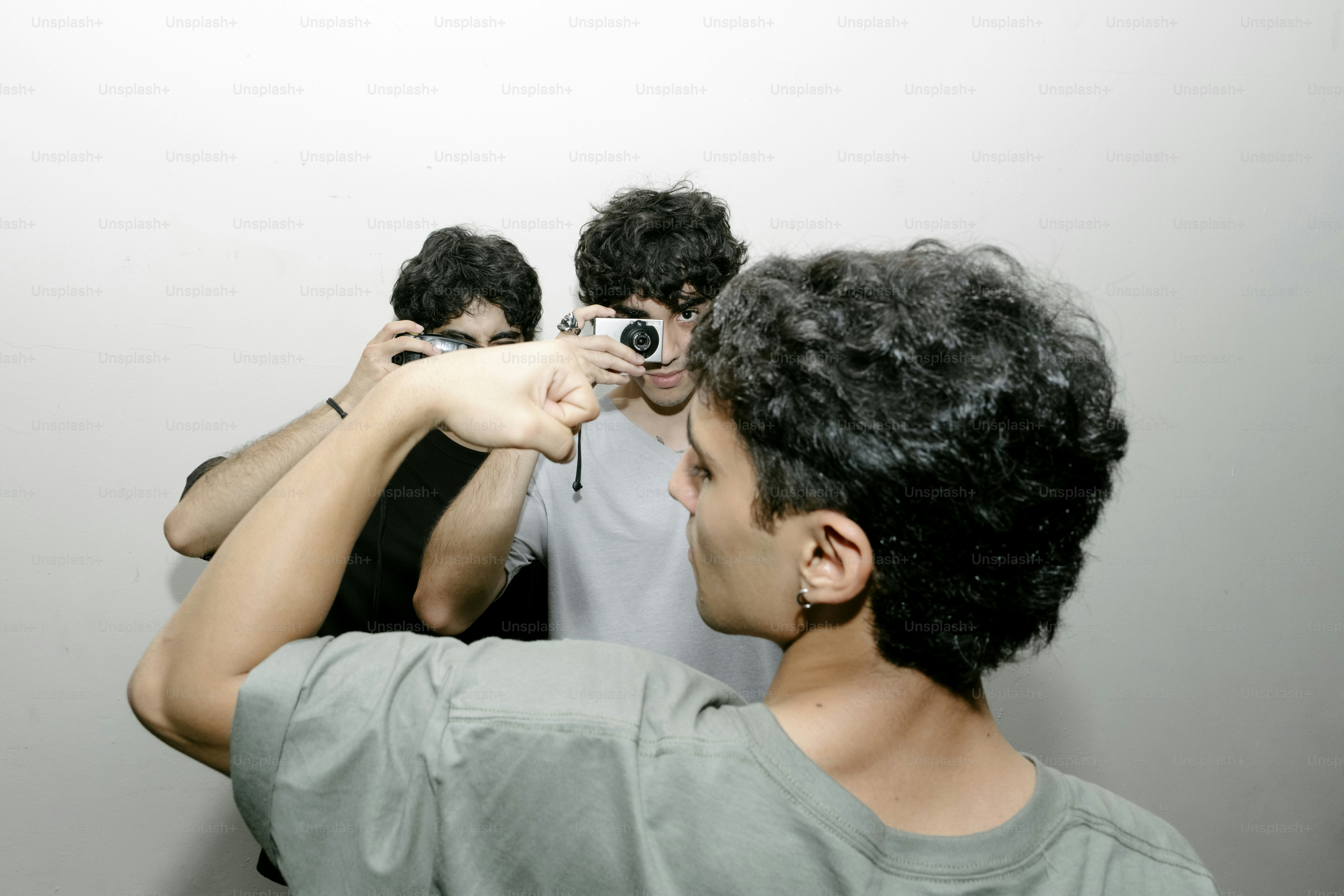 A man taking a picture of himself in a mirror